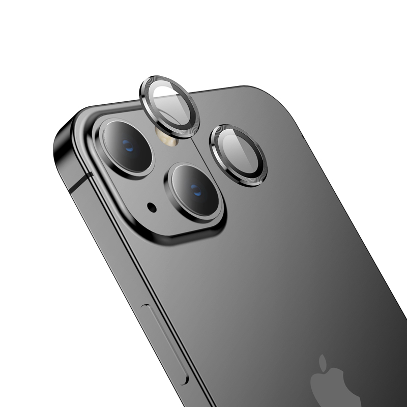 

Защитное стекло для iPhone 15/15 Plus, V12 Plus, Hoco, на заднюю камеру, черный