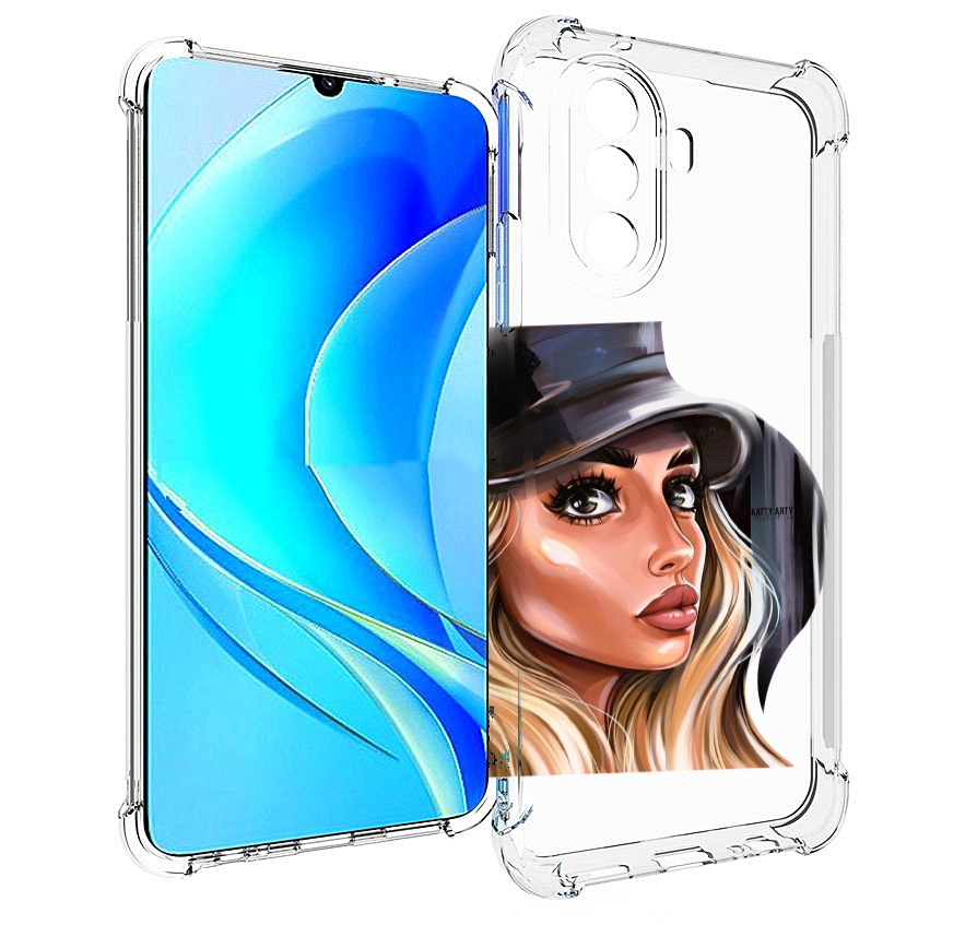 

Чехол MyPads Девушка-в-шляпе женский для Huawei Nova Y70 / Nova Y70 Plus (MGA-LX9N), Прозрачный, Tocco