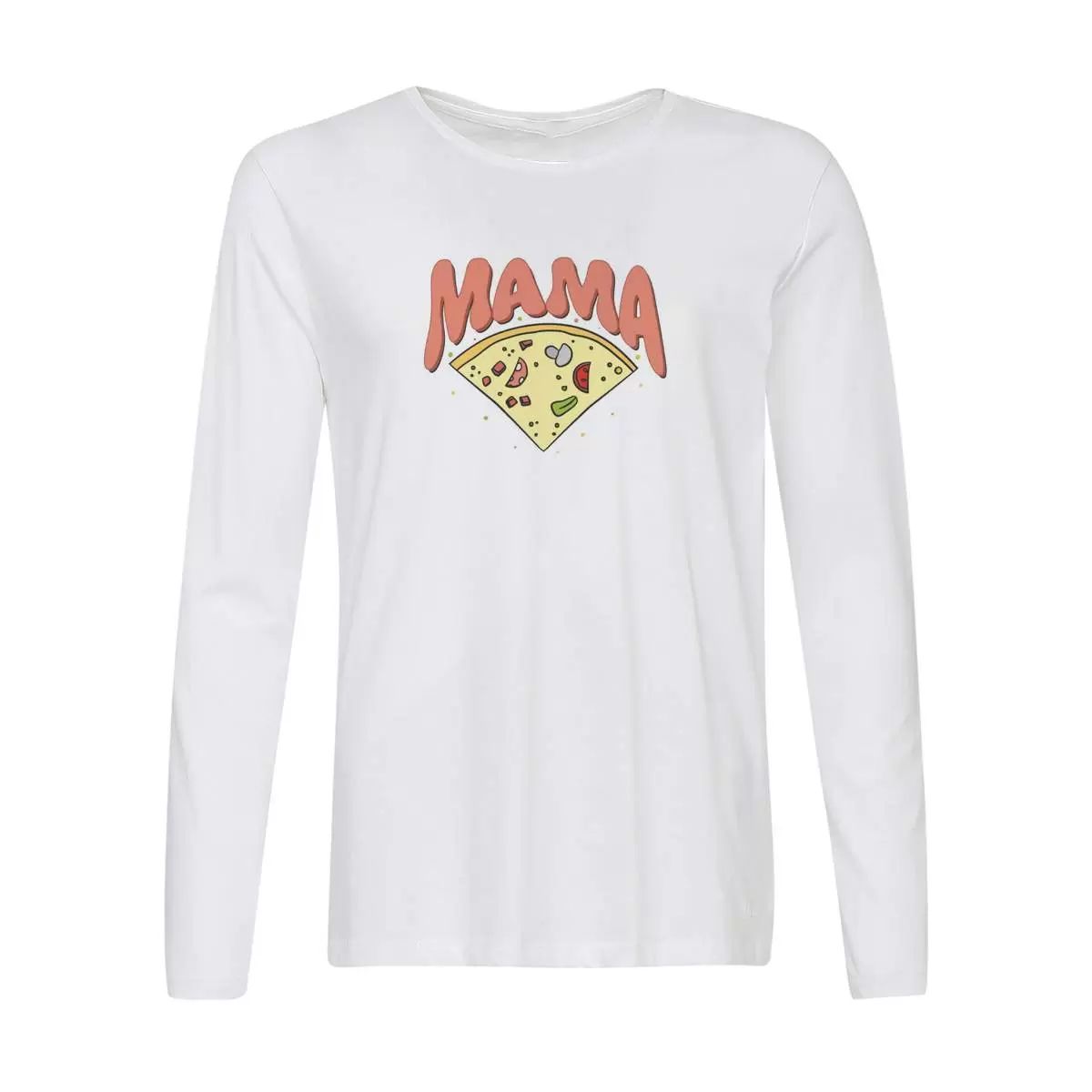 Лонгслив CoolPodarok Прикол. Семья. Пицца. Мама