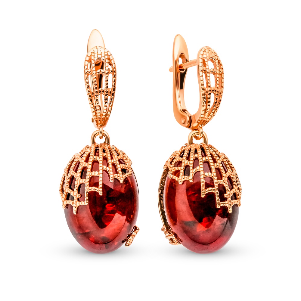 

Серьги из серебра с янтарем 585Gold 702008580, 702008580