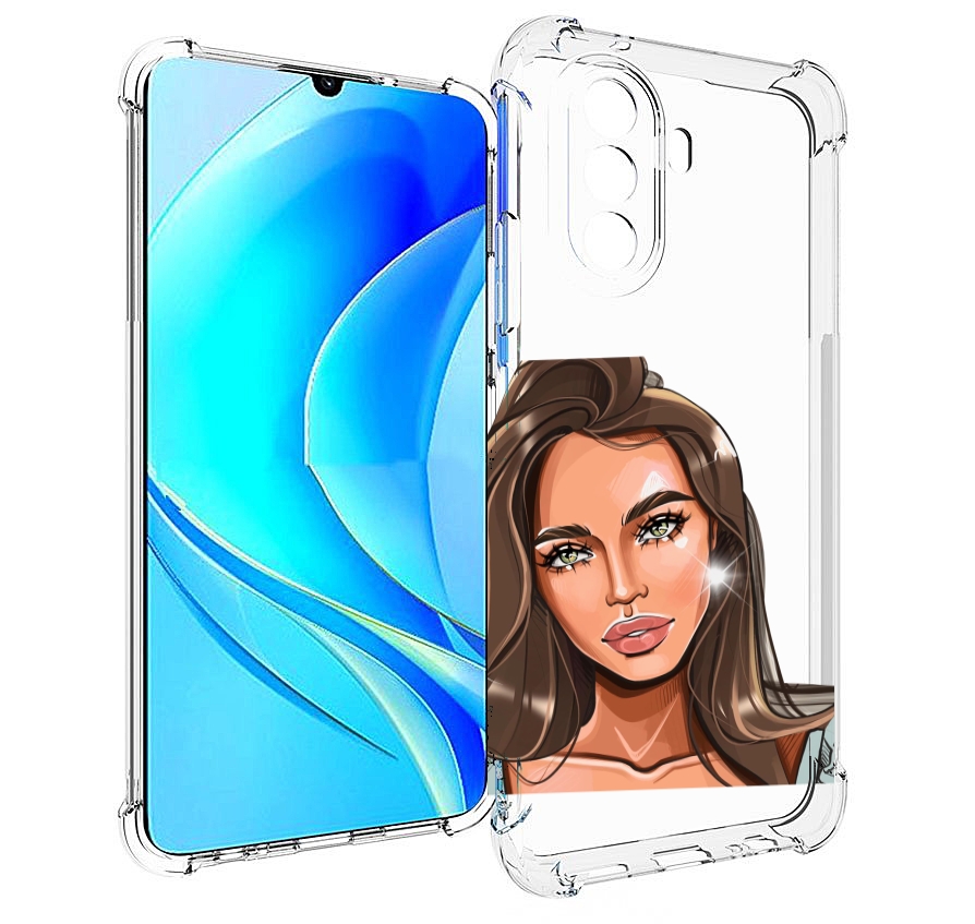 

Чехол MyPads Девушка-с-зелеными-глазами для Huawei Nova Y70 / Nova Y70 Plus (MGA-LX9N), Прозрачный, Tocco