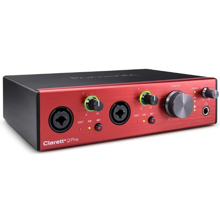 

Внешняя звуковая карта с USB FOCUSRITE Clarett+ 2Pre, Clarett+ 2Pre