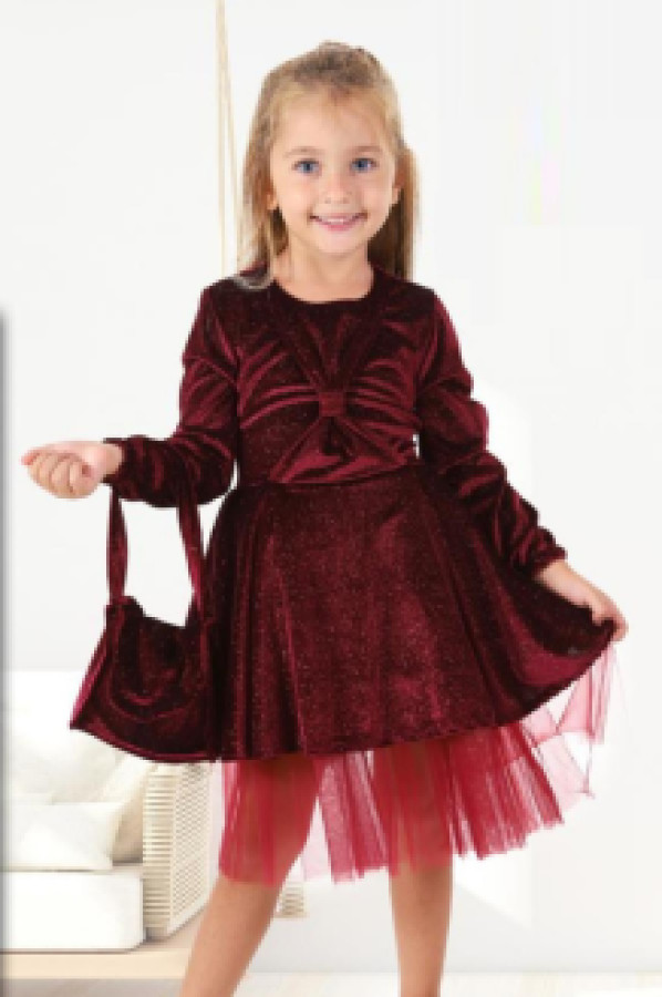 

Платье Ricco Tarz 2212712002, 5-6 лет, бордовый (доставка из-за рубежа)