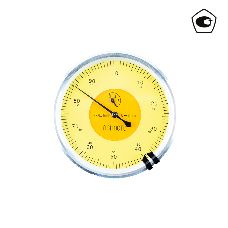 фото Индикатор часового типа asimeto 422-12-2 ич 0-3 мм, 0,01 мм, горизонтальная шкала