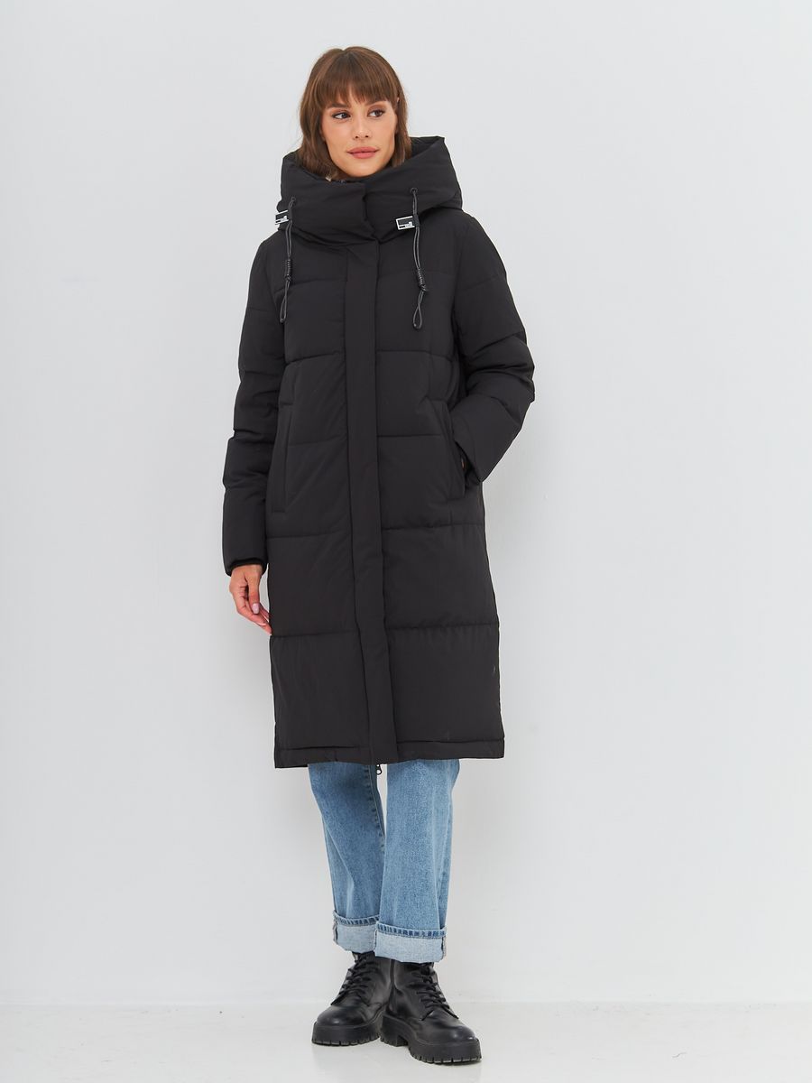 

Пальто женское LAWINTER 82444 черное 44 RU, Черный, 82444