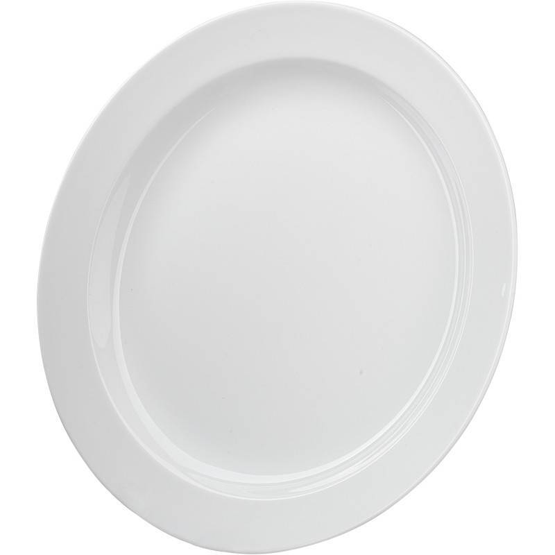 Тарелка обеденная Башкирский фарфор белая 240 мм (ИТМ 03.240) 431425