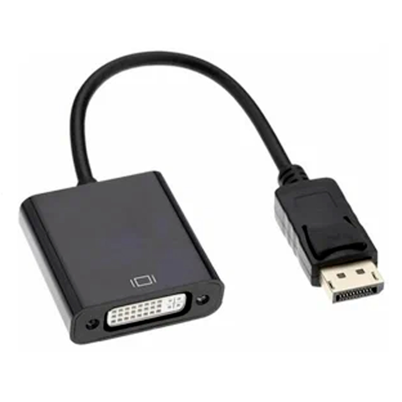 

Кабель Espada DisplayPort - DVI вилка-розетка 0.2м (68724) черный
