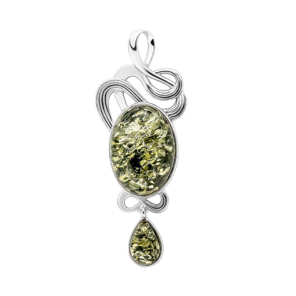 

Кулон из серебра с янтарем 585Gold 703006176, 703006176
