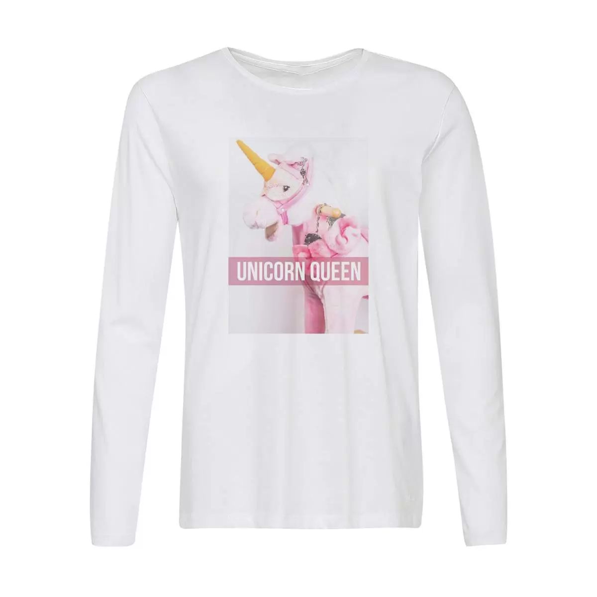 Лонгслив CoolPodarok Unicorn queen. Королева Единорогов