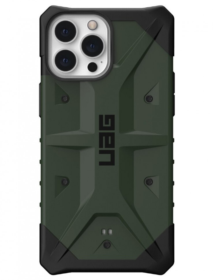 фото Чехол uag pathfinder series для iphone 13 pro max, цвет оливковый