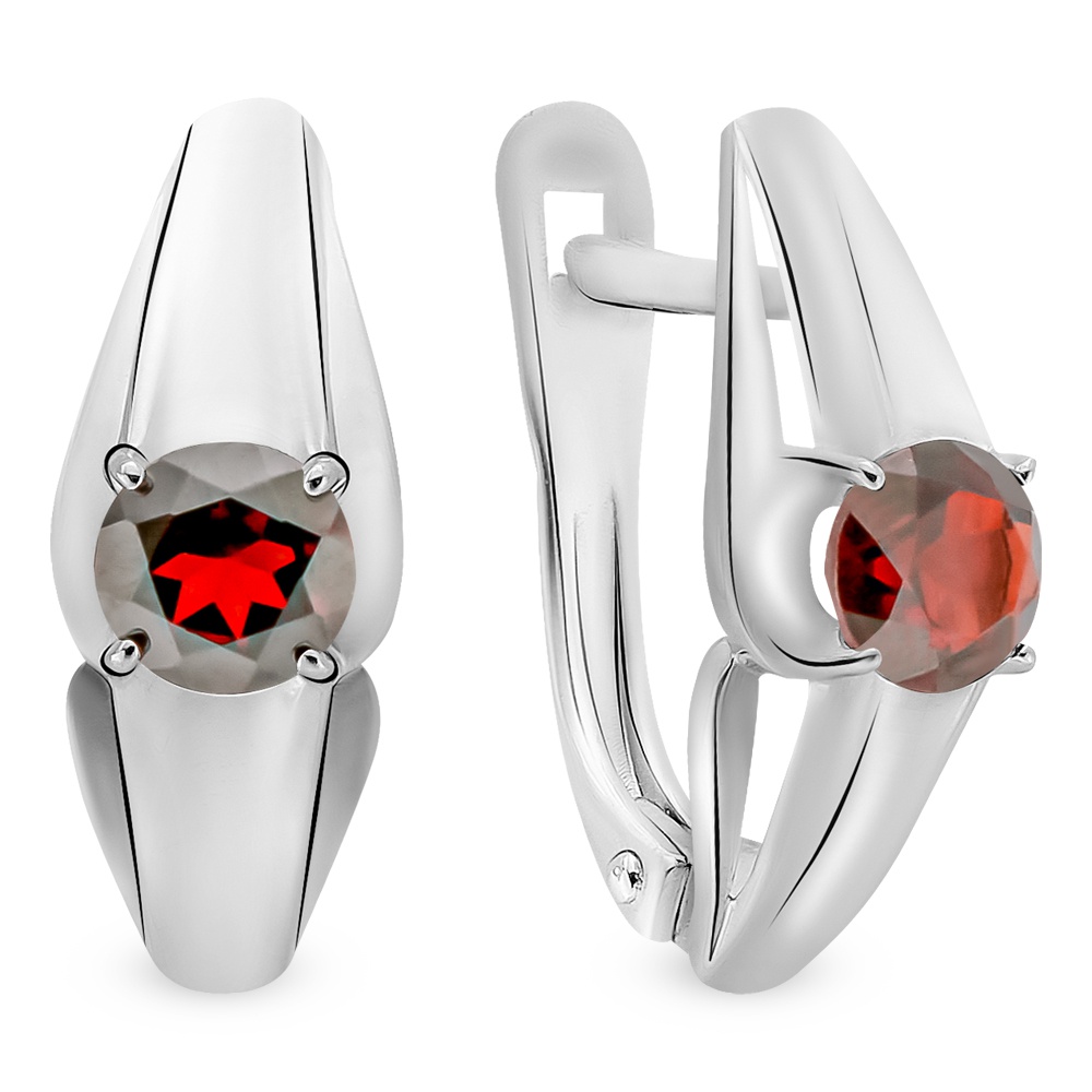 

Серьги из серебра с гранатом 585Gold 702009646, 702009646