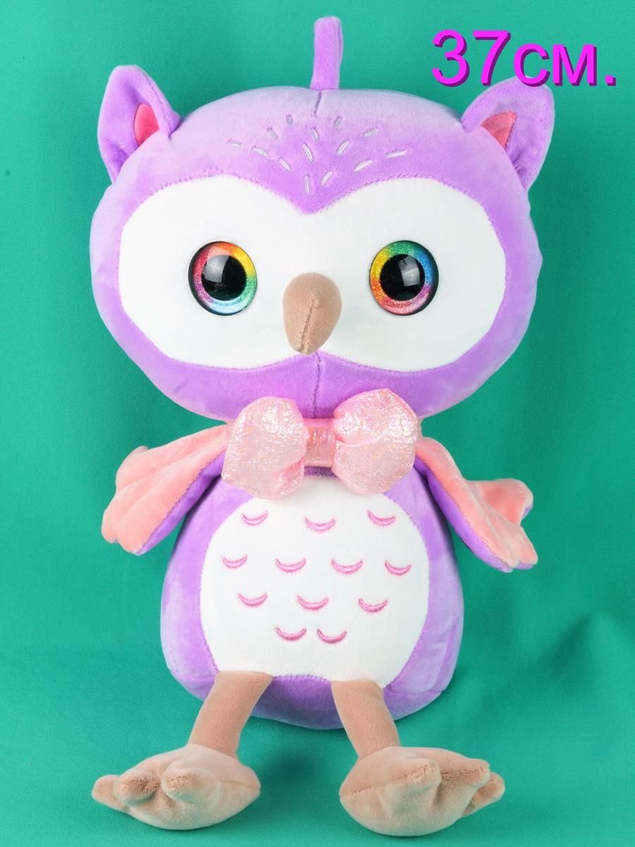 

Мягкая игрушка АКИМБО КИТ Сова 37 см, Фиолетовый, Совы