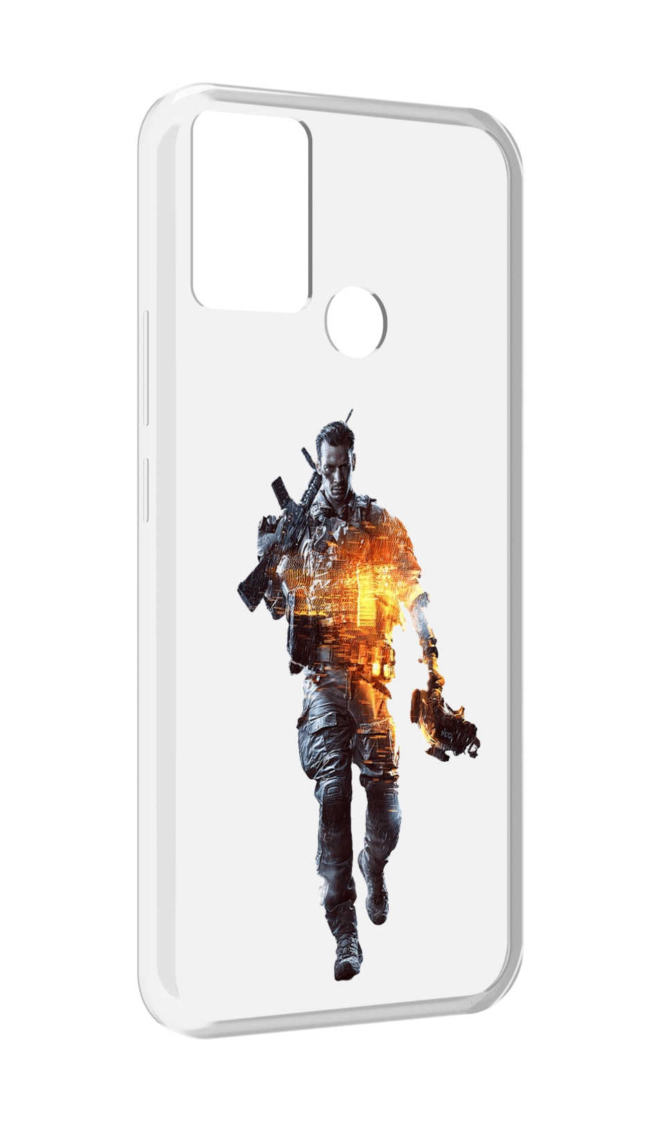 

Чехол MyPads Battlefield-4 мужской для Infinix Hot 11 Play, Прозрачный, Tocco