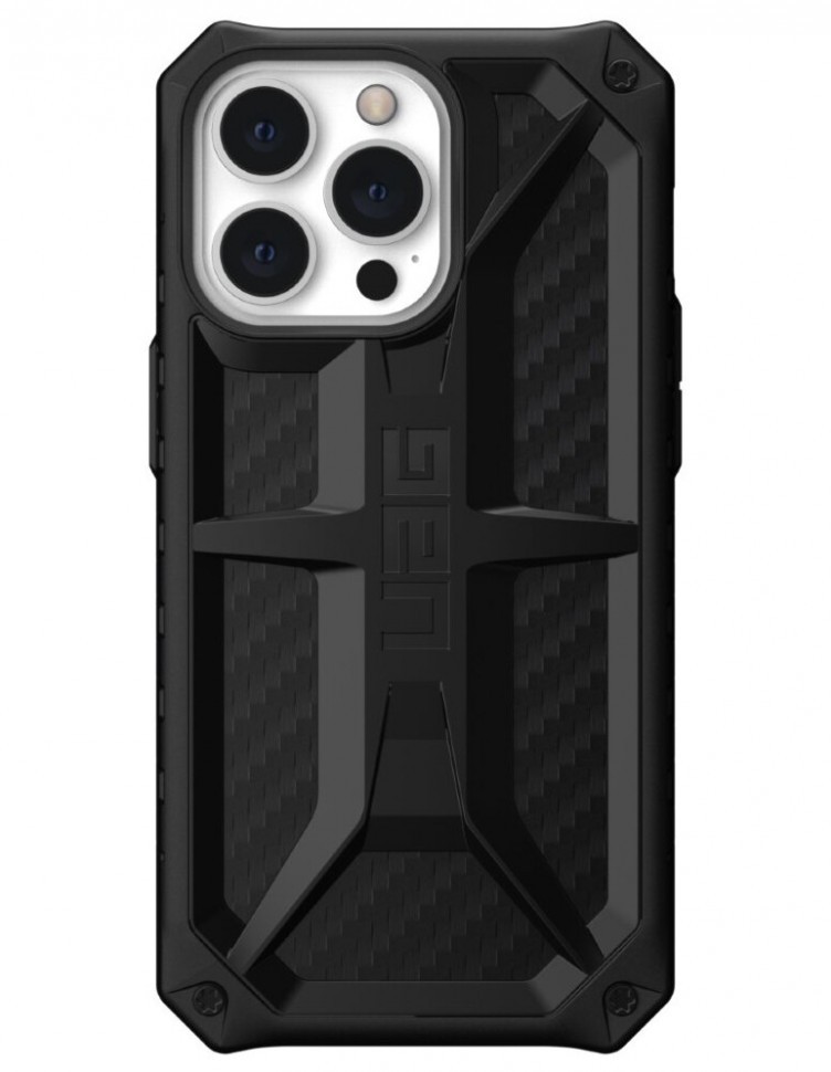 фото Чехол uag monarch series для iphone 13 pro, цвет черный карбон