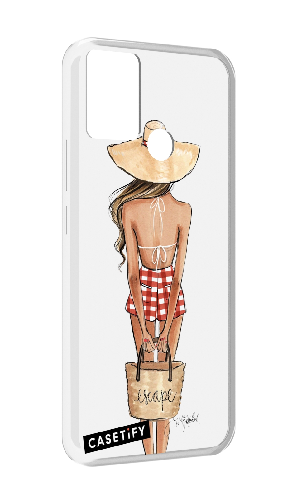 

Чехол MyPads CASETiFY женский для Infinix Hot 11 Play, Прозрачный, Tocco