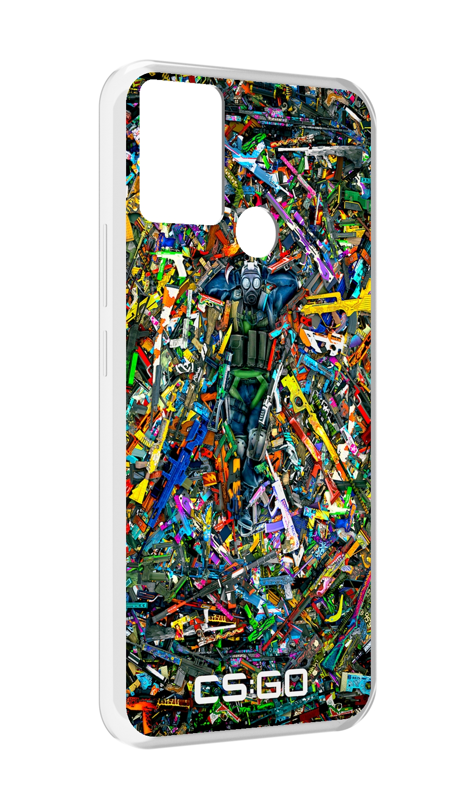 

Чехол MyPads CS GO guns skins мужской для Infinix Hot 11 Play, Прозрачный, Tocco