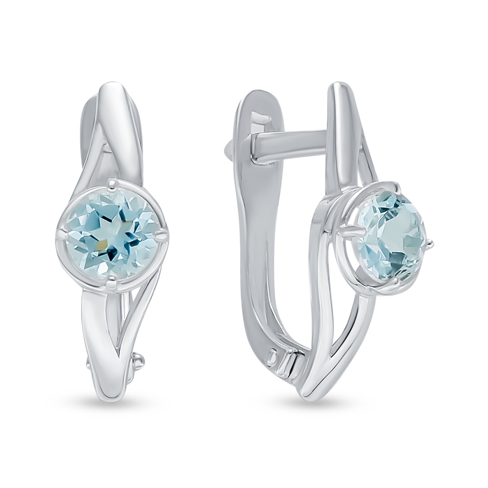 

Серьги из серебра с топазом 585Gold 702009507, 702009507