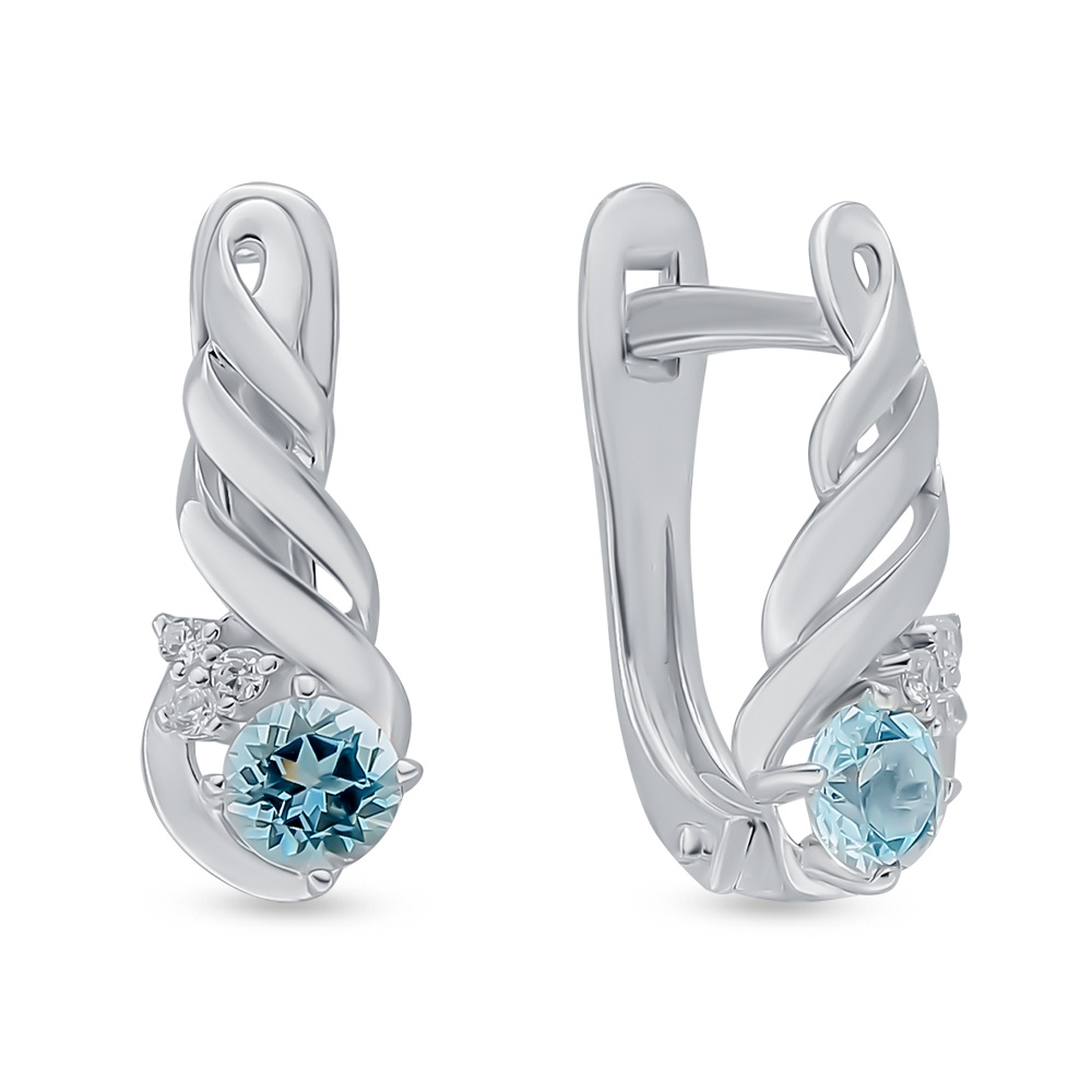 

Серьги из серебра с топазом 585Gold 702009381, 702009381
