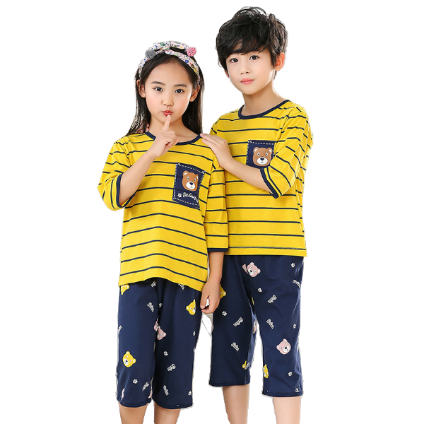 Пижама детская Happy Leo FGYY4-348y, желтый, синий, 110