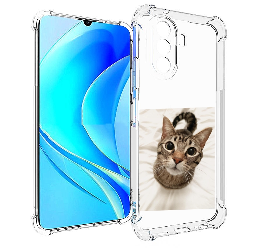 Чехол MyPads Котик для Huawei Nova Y70 / Nova Y70 Plus (MGA-LX9N) / Huawei Enjoy 50