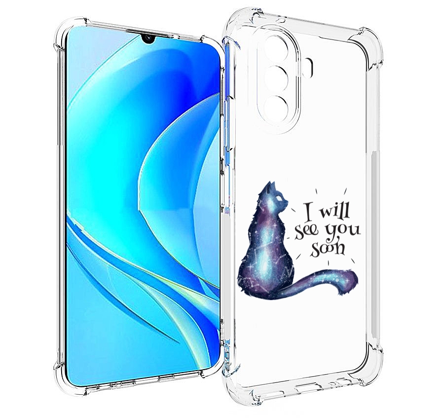 

Чехол MyPads Кошка-иллюзионистка для Huawei Nova Y70 / Nova Y70 Plus (MGA-LX9N), Прозрачный, Tocco