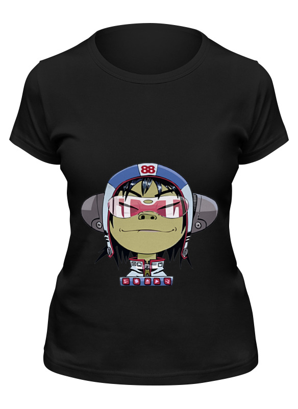 

Футболка женская Printio Gorillaz черная XL, Черный, Gorillaz