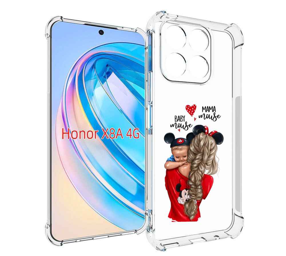 

Чехол MyPads Мама-маус женский для Honor X8a, Tocco