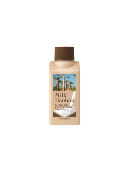 фото Шампунь milk baobab shampoo white musk travel edition 70 мл