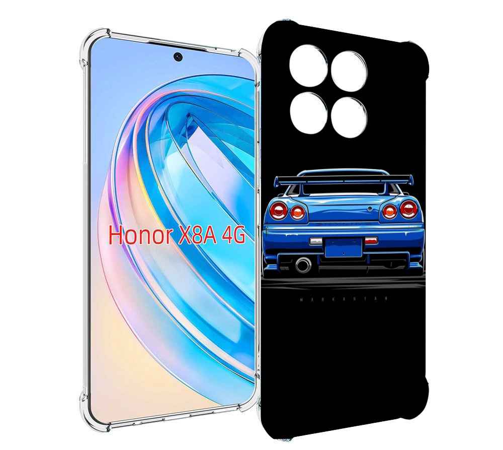 

Чехол MyPads Машина-синяя мужской для Honor X8a, Tocco