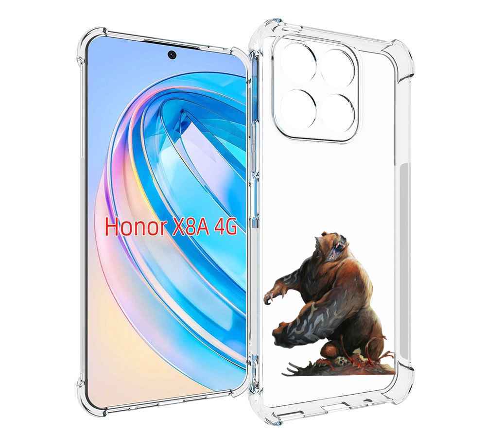 

Чехол MyPads Медведь-жестокий для Honor X8a, Tocco