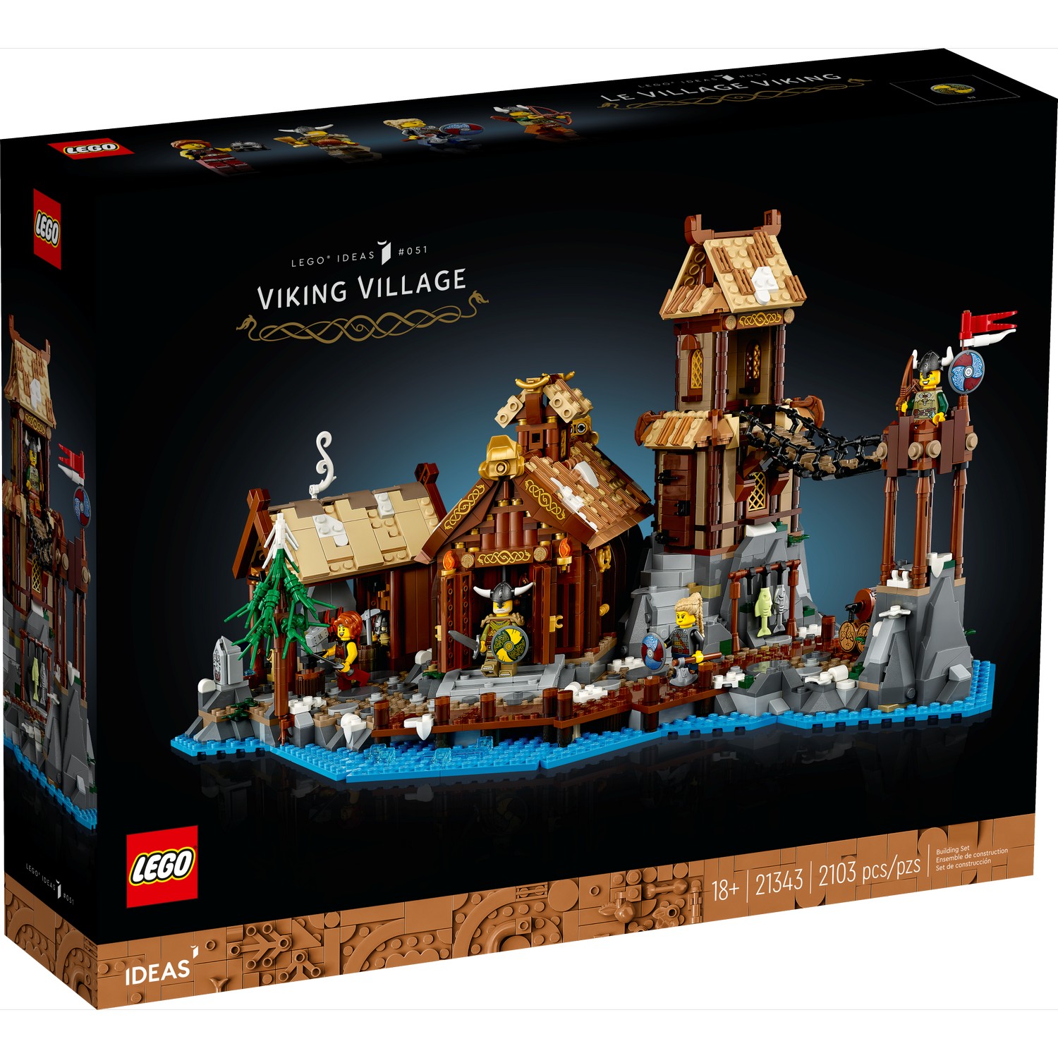 Конструктор LEGO Ideas 21343 Деревня викингов пещера трех братьев
