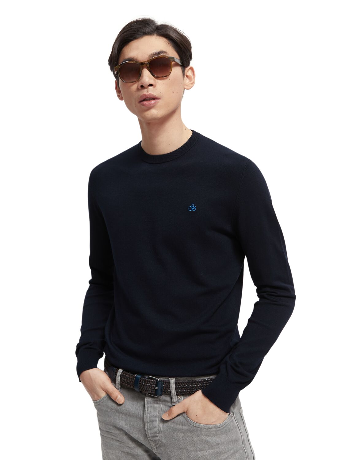 

Джемпер мужской Scotch & Soda 165322/0002 синий 2XL, 165322/0002