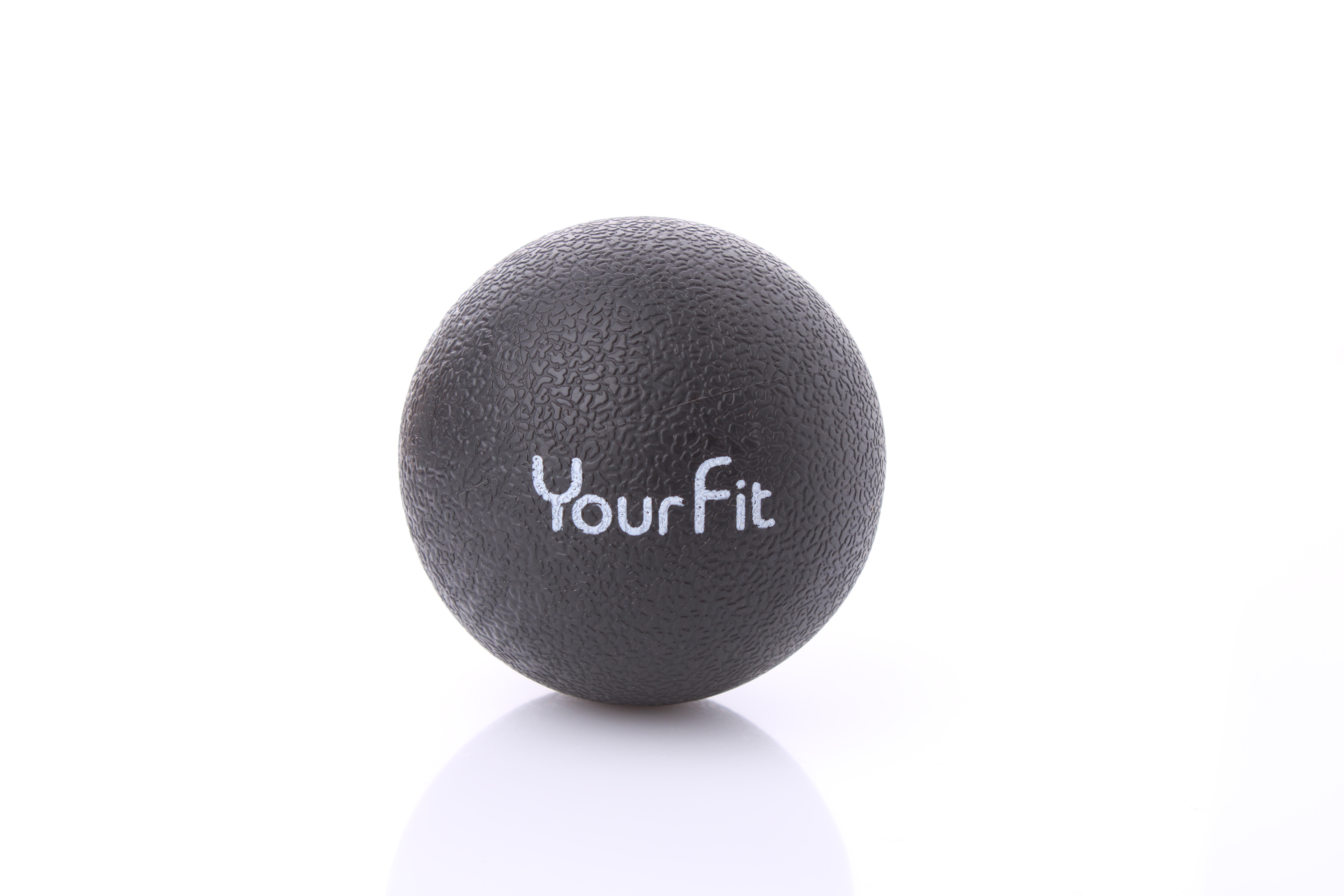 Массажный мяч YourFit ролик для мфр массажа черный 6 см
