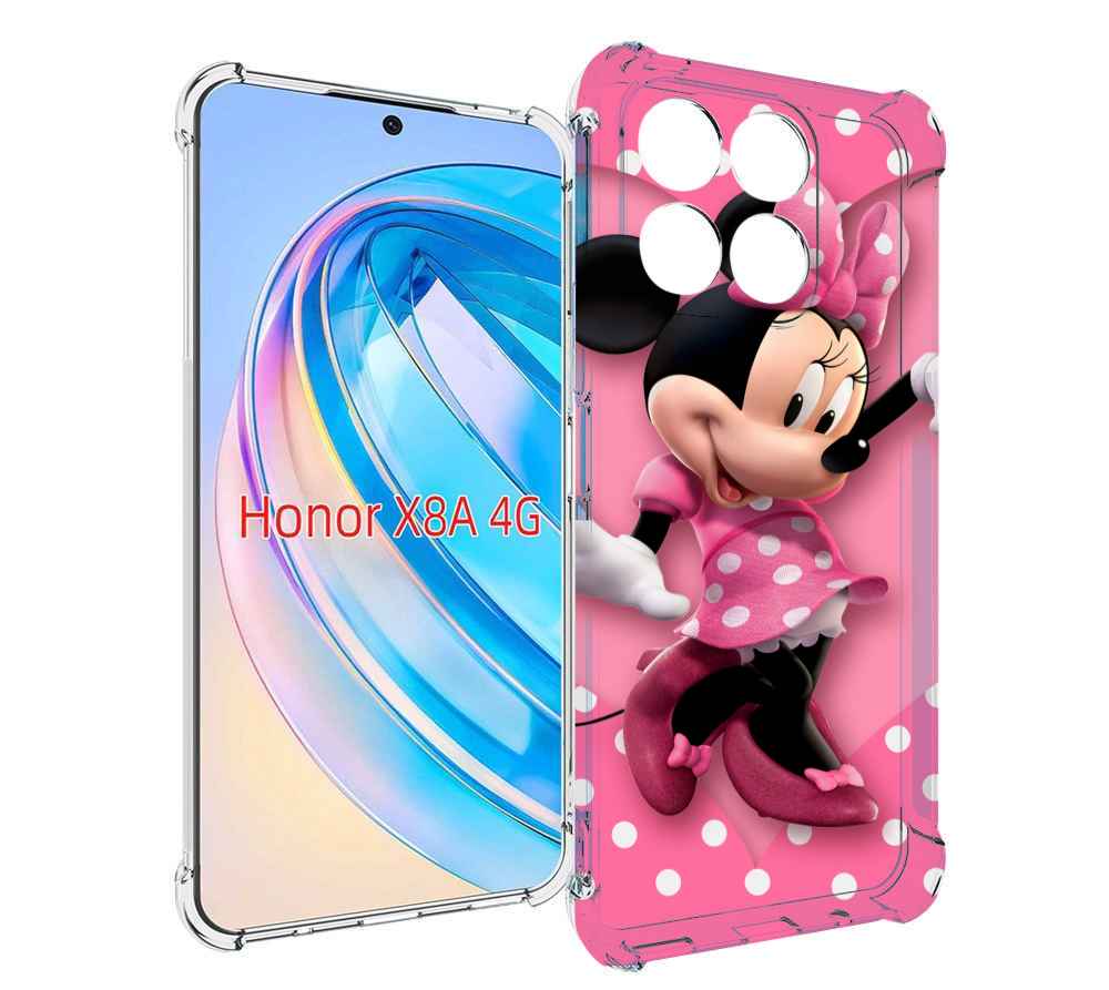 

Чехол MyPads Минни-Маус-в-сердце женский для Honor X8a, Tocco