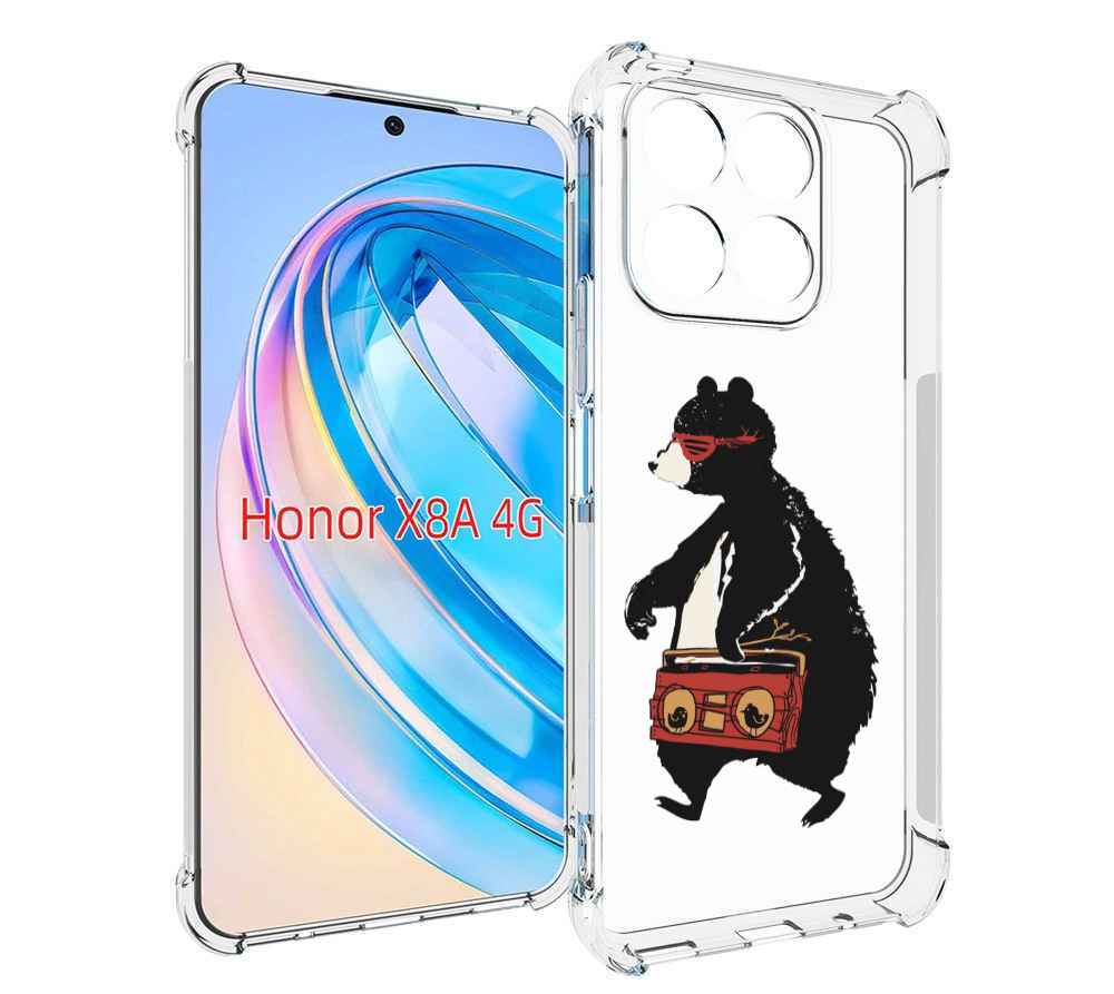 

Чехол MyPads Музыкальный медведь для Honor X8a, Tocco