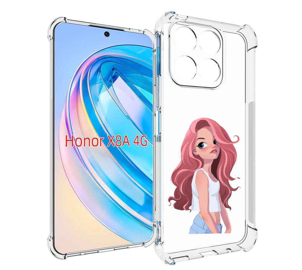 

Чехол MyPads Мультяшный-арт-девушки женский для Honor X8a, Tocco