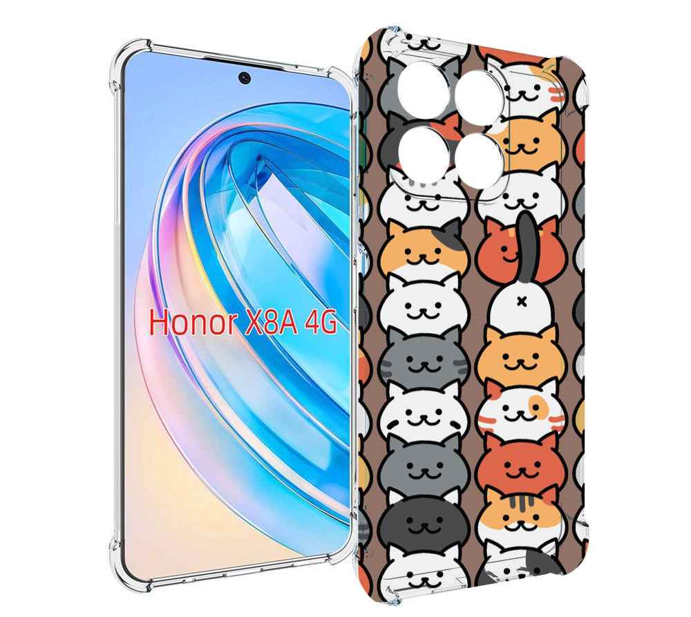 

Чехол MyPads Найди-кота для Honor X8a, Tocco
