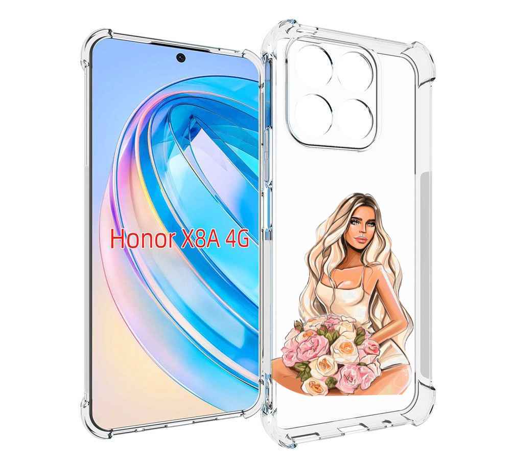 

Чехол MyPads Нежная-девушка женский для Honor X8a, Tocco