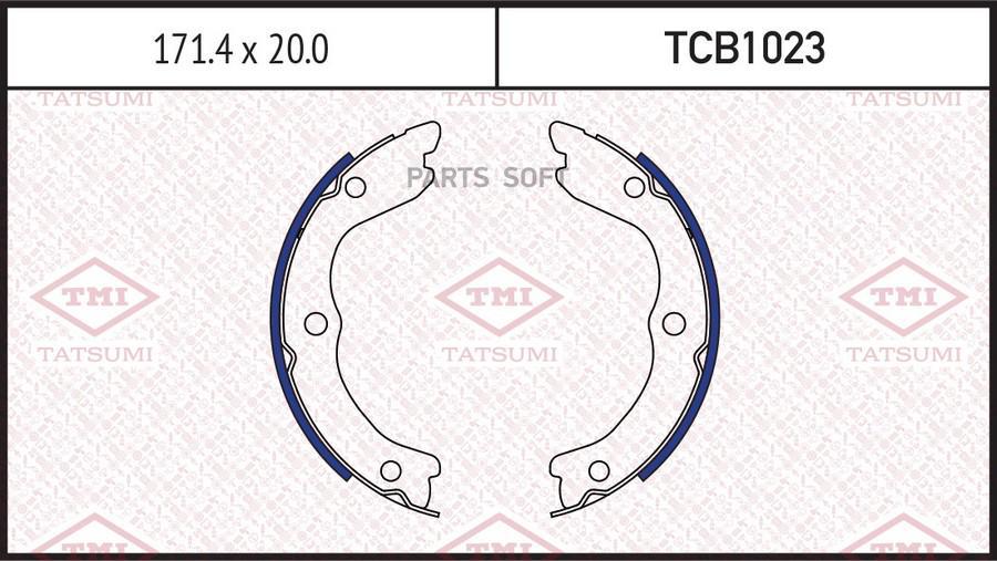 

Колодки тормозные Tatsumi барабанные tcb1023