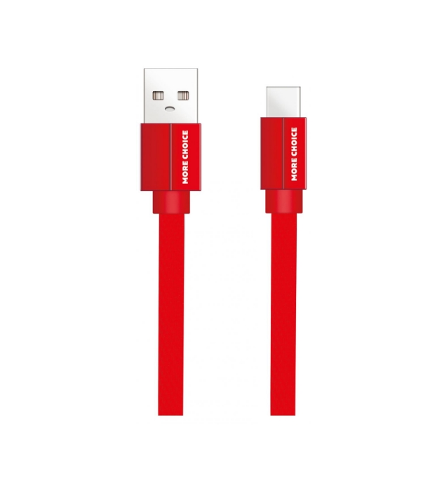 фото Кабель more choice k20a usb-type-c 175 мм красный