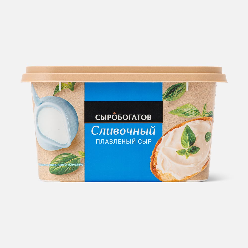 

Сыр плавленый Сыробогатов сливочный, 50% бзмж, 400 г
