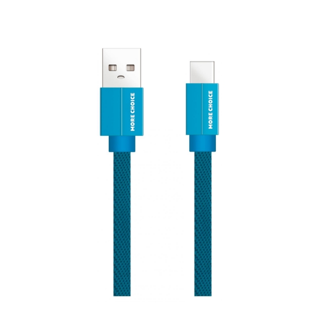 фото Кабель more choice k20a usb-type-c 175 мм синий