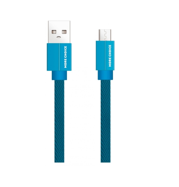 фото Кабель more choice k20m usb-microusb 175 мм синий