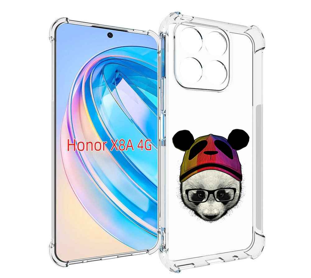 

Чехол MyPads Панда в шапке для Honor X8a, Tocco