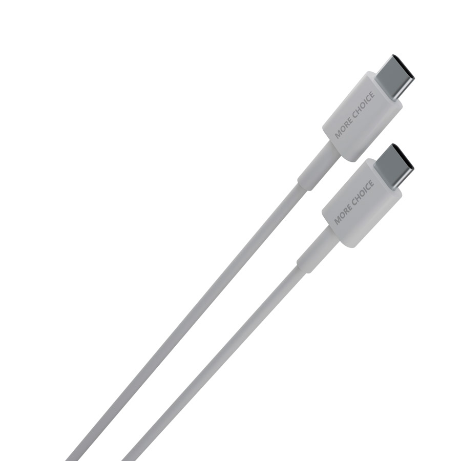 Дата-кабель More choice K71Sa Smart USB 3.0A PD 60W 2 Type-C TPE 2м TPE 2м White