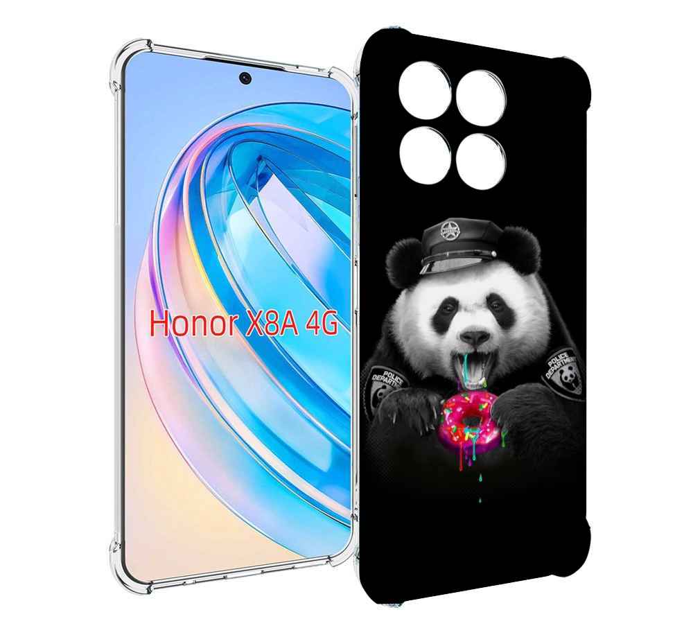 

Чехол MyPads Панда-с-пончиком для Honor X8a, Tocco