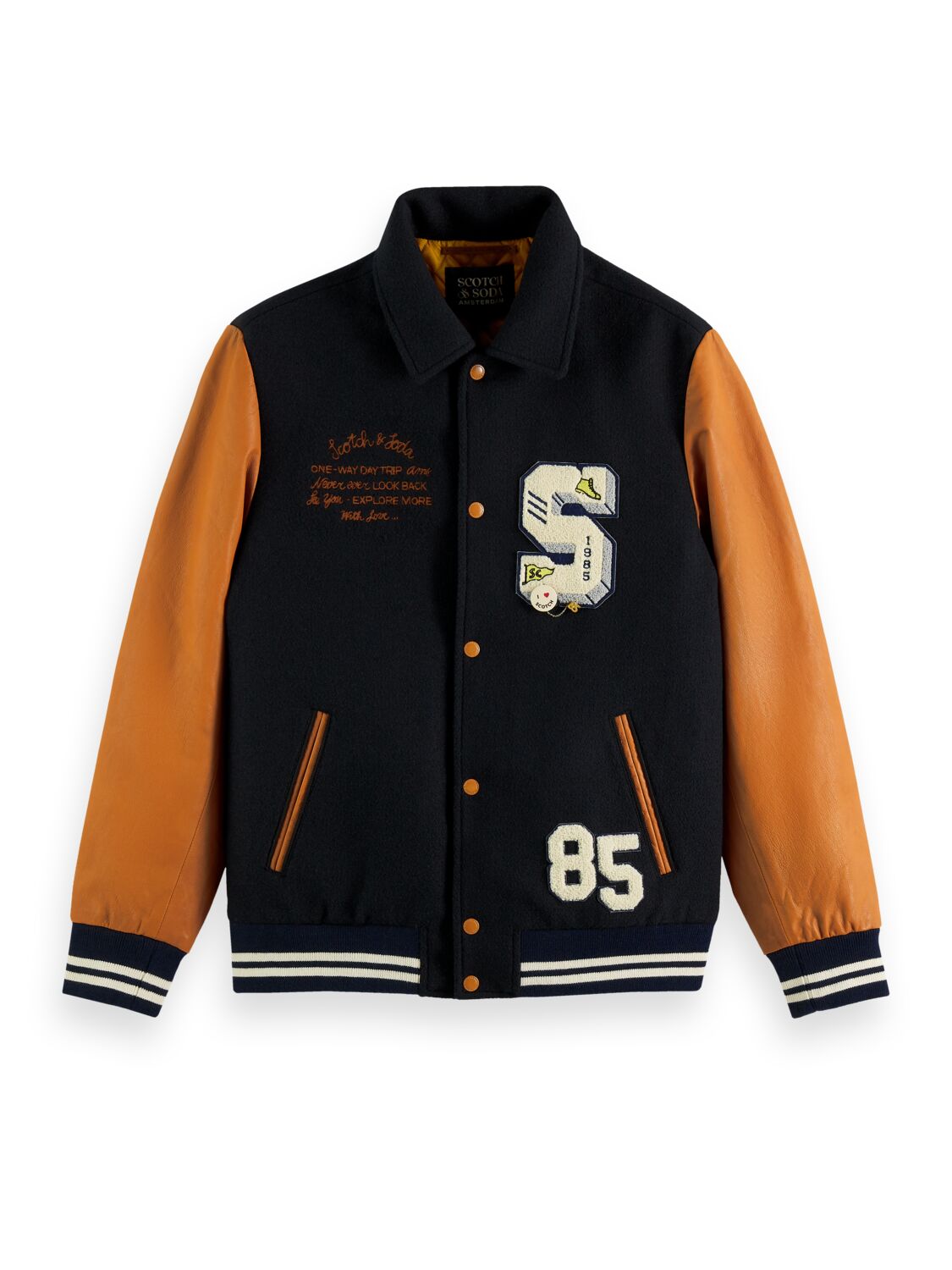 

Бомбер мужской Scotch & Soda 167315/0002 синий XL, 167315/0002