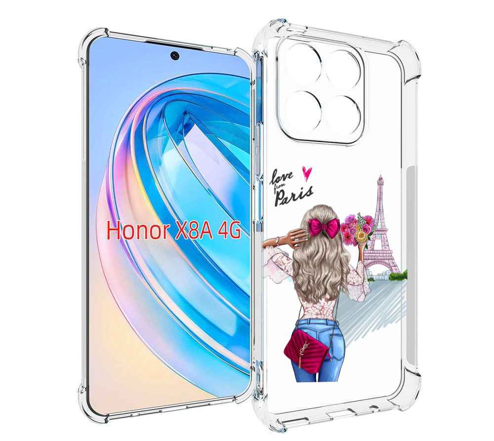 

Чехол MyPads Парижанка женский для Honor X8a, Tocco