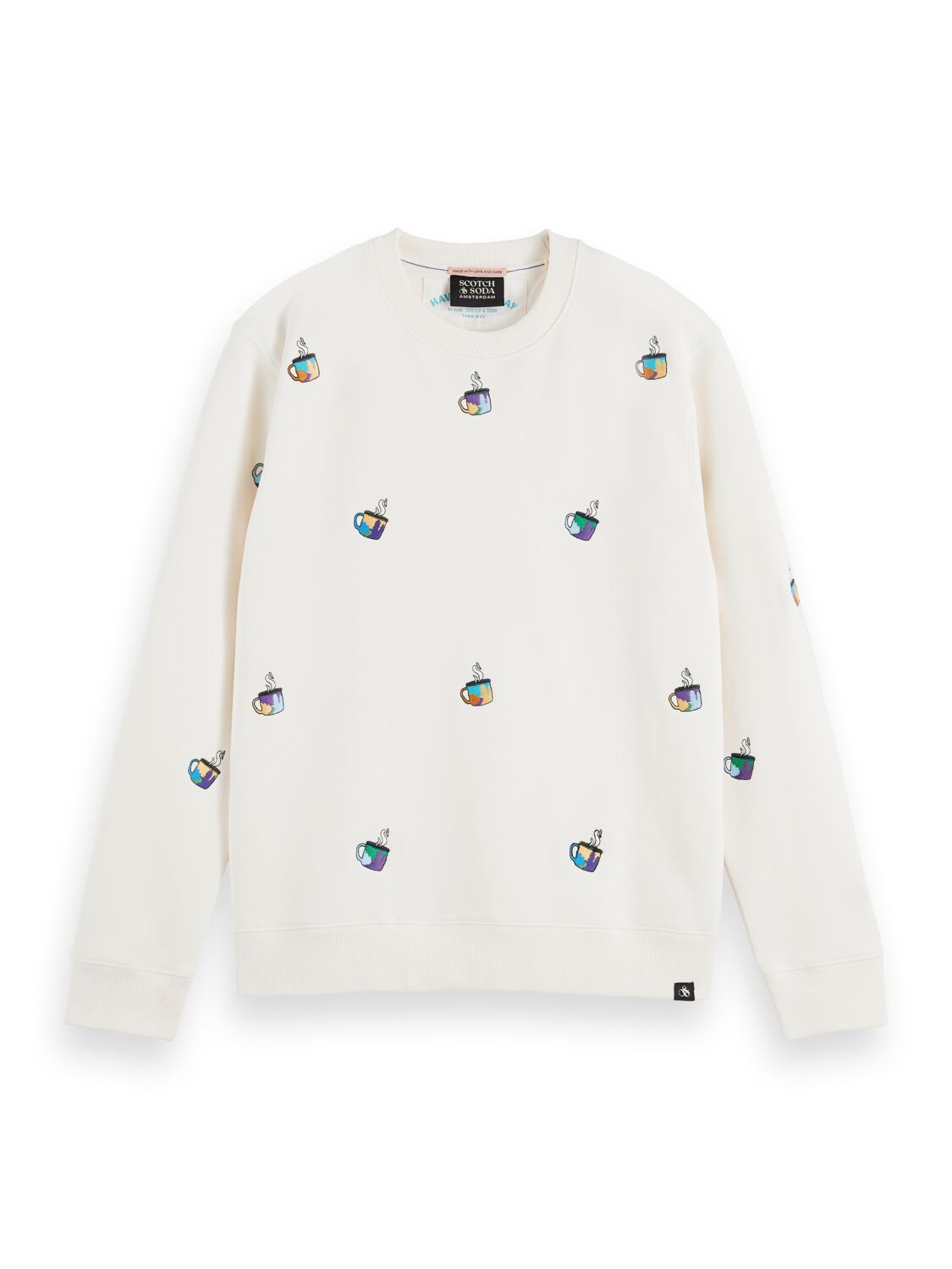 

Свитшот мужской Scotch & Soda 167215/0217 белый S, 167215/0217