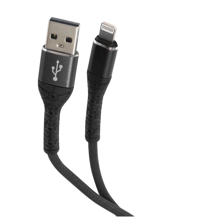 фото Кабель mobility usb-lightning черный 1 м